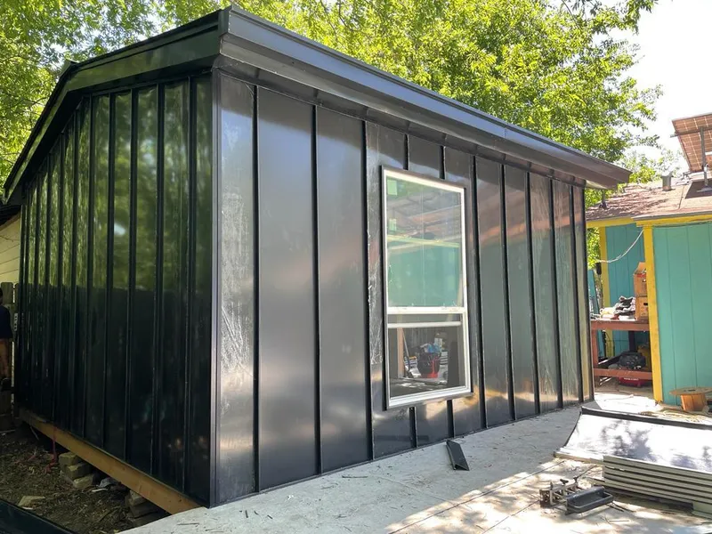 Black standing seam metal wall panels for Roof Inspection in South San Jose Hills
